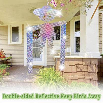 Reflective Scarecrow Hanging Bird Scare Deterrent for Outdoor Garden Yard